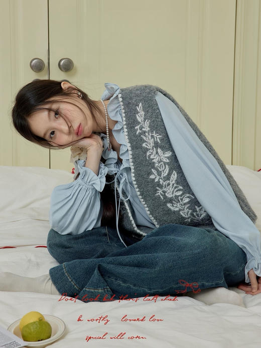 法式浪漫春日花朵领丝绵衬衫温雅舒心 商品图10