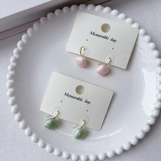 小清新彩色豆豆小耳钉耳环（12mm）-纪念日百货门店同款169894097 商品图4