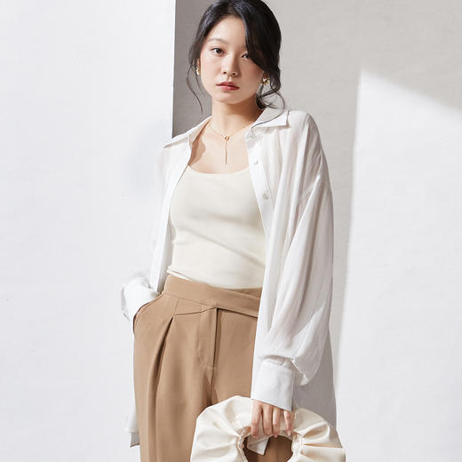 剩M/L 芳外醋酸衬衫8D22CC1280 商品图2