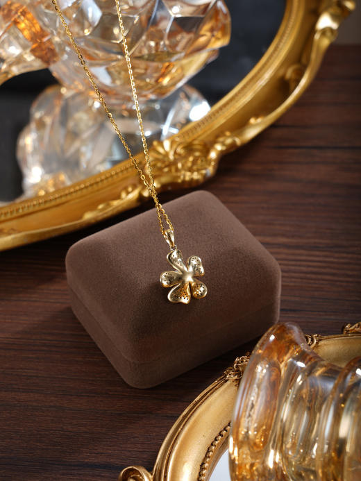 子佩集【精灵花仙】银S925珍珠惜王妃套链项链【YP0033】镀金五瓣花2602 商品图3