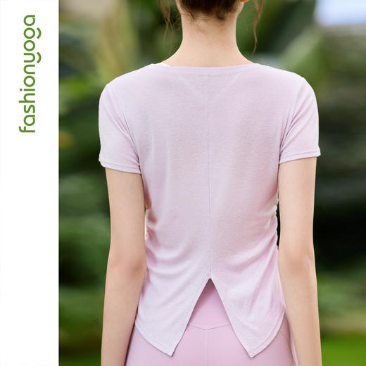 凡圣瑜伽天丝休闲外搭短袖F16311 商品图7