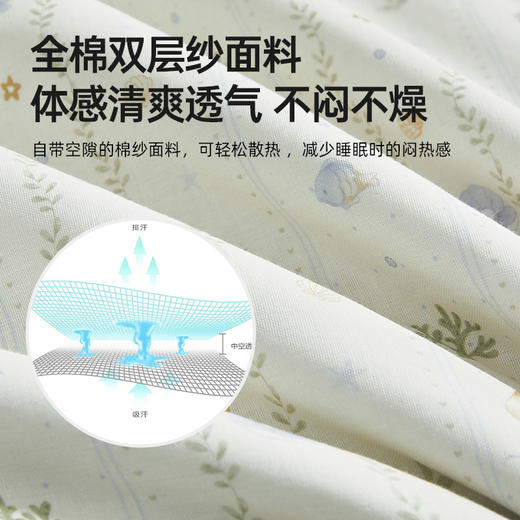 双层纱脱脂棉花夏被(青川) 商品图3