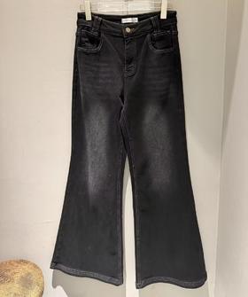 NC大廓形磨毛牛仔喇叭裤51020 冬季 007054552501