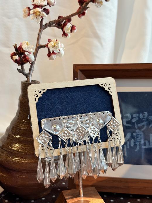 非遗草木染苗银木质冰箱贴原创手工扎染创意冰箱贴装饰 商品图5