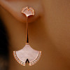 ［东方幸趣］18K玫瑰金贝母镶钻耳饰#迎幸 商品缩略图4