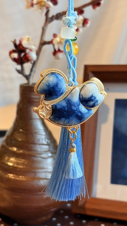 非遗扎染马挂件手工草木染布艺包挂钥匙挂饰品 商品图4