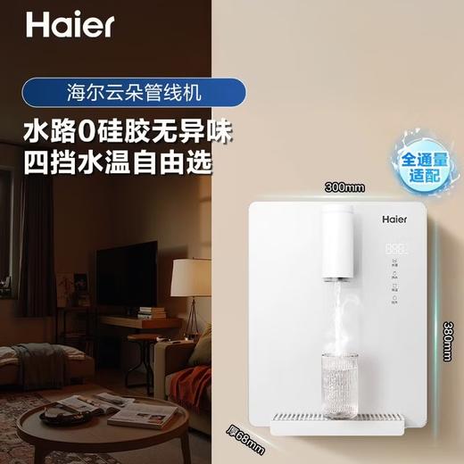 海尔（Haier）管线机云朵温热款壁挂式净水器伴侣100%真沸腾0硅胶管路0异味饮水机直饮机HGRZ2312 商品图0