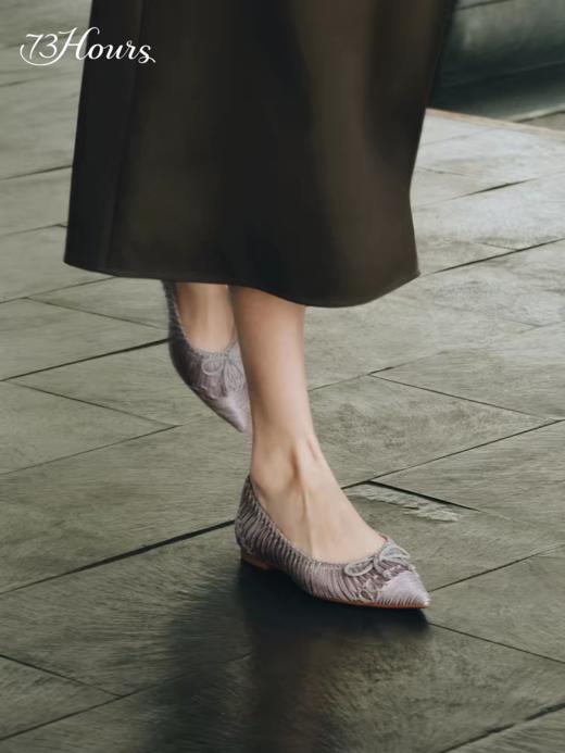 BF楼73Hours73hours女鞋礼物清单2026春季新款显瘦尖头网纱裸肤鞋平底单鞋女吊牌价1180活动价931 商品图3