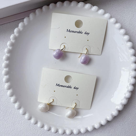 小清新彩色豆豆小耳钉耳环（12mm）-纪念日百货门店同款169894097 商品图3