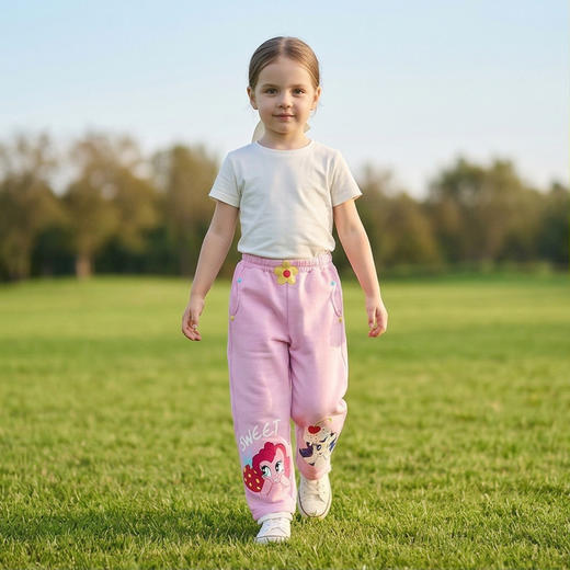 小马宝莉联名年衣童装长裤春季新款女童休闲裤小马宝莉春季休闲裤N1261002B02 商品图2