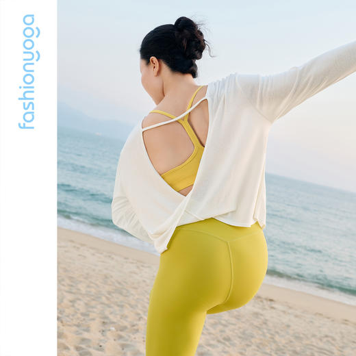 凡圣瑜伽优雅露背外搭长袖F16312 商品图2