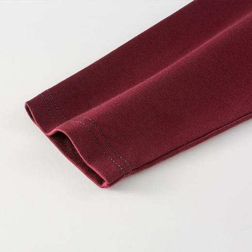 【100%棉针织插肩长袖T恤】棉花堂针织长袖T恤  10A抗菌   吸湿透气   舒适柔软  FA52085YX 商品图5