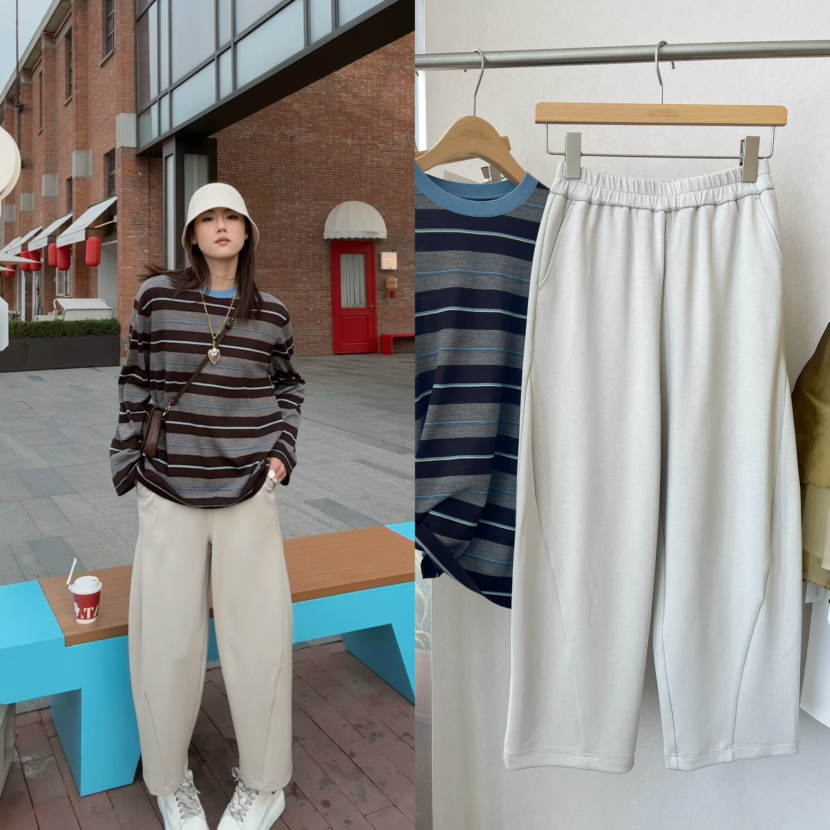 【奔跑无束缚】噢蜜ooomeooo三醋酸九分云朵裤