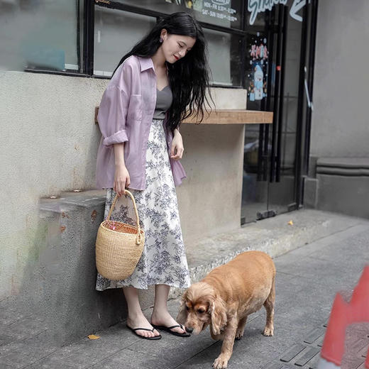 【爆单3-7天发】Beau Muse慵懒风全棉衬衫 | 多种温柔色系可选、休闲随性、透气舒适 商品图5