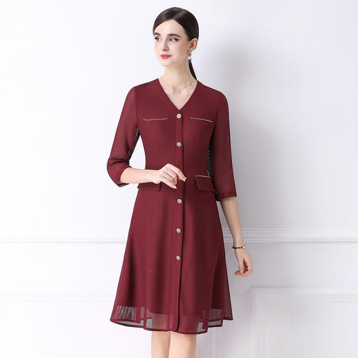 「高货deo」全新升级【铂金会员404/天猫539/差价135】(04914)洛诗琳法式小香风连衣裙2026春季新款优雅通勤收腰A字裙 商品图1