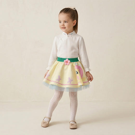小马宝莉联名年衣童装半身裙春季新款女童公主小马宝莉春季半裙N1261011C01 商品图2