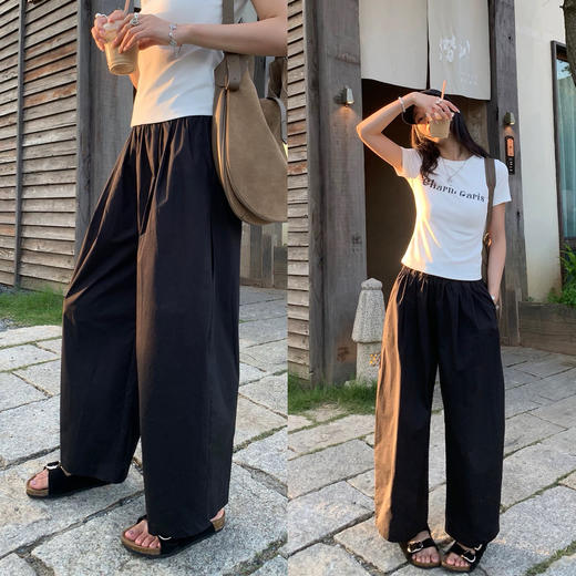 【72h发货】Beau Muse斜纹气球休闲裤 | 柔软舒适、透气性好、时尚百搭、多色可选 商品图2