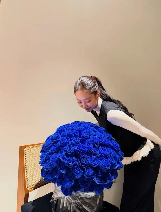 厄瓜多尔进口玫瑰TIN DEEP BLUE  VELVET蓝色天鹅绒Jennie同款蓝丝绒10支 商品图6