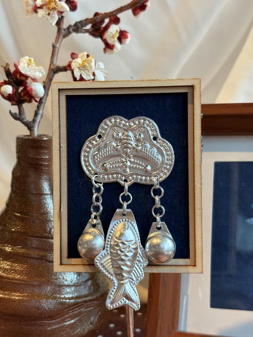 非遗草木染苗银木质冰箱贴原创手工扎染创意冰箱贴装饰 商品图7