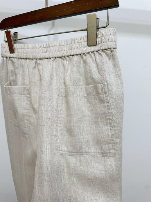 【秒杀价已调 直接拍】 讲究面料的高端低调品牌 BC女装 春夏新品 Brunello Cucinelli 棉麻宽松直筒休闲长裤 商品图6