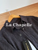 专柜实拍【亚麻+棉/透气舒适】拉夏贝尔/La Chapelle轻奢质感复古翻领排扣别致压皱气质老钱风长袖衬衣 商品缩略图6