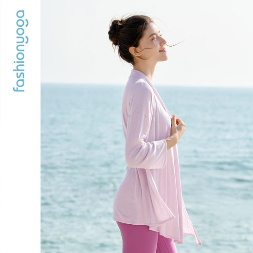 凡圣瑜伽气质天丝外搭长袖F16314 商品图5