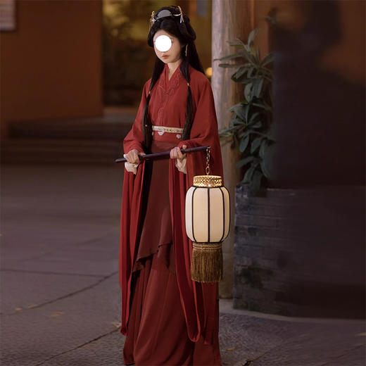 裁缝学苑AQ597魏晋齐腰大袖战国袍纸样汉服交领女装服装打板图纸 商品图3