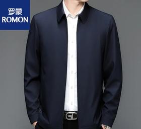 罗蒙/Romon 春秋季休闲商务行政夹克外套 翻领/立领任选2207