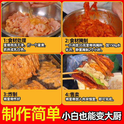 里脊肉饼撒料油炸卷饼酱料大里脊孜然粉椒盐烧烤料手抓饼摆摊商用 商品图2