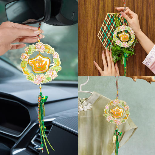 【故宫挂饰】龙舟花环端午节艾草香囊挂件香包随身佩戴礼物伴手礼 商品图4