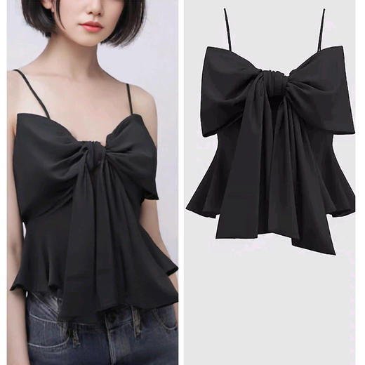 裁缝学苑AS633蝴蝶结吊带纸样女装设计感法式背心上衣服装打板图纸 商品图1