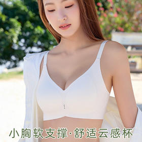 ZYQ-526  无痕内衣小胸薄款透气果冻条软支撑上托时尚裸感舒适聚拢文胸女士（单件）