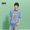 森马BRUNCH BROTHER联名短袖T恤男夏条纹针织衫2026新款情侣上衣 商品缩略图1