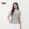 森马POLO衫女夏季纯棉宽松质感拼色图案印花运动风球衣风潮酷上衣 商品缩略图1