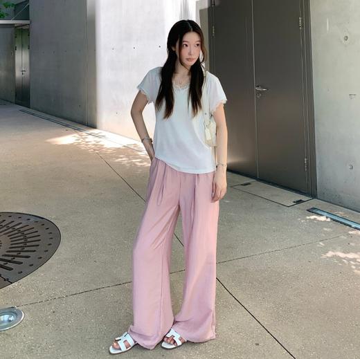 【72h发货】Beau Muse老钱风亚麻阔腿裤 | 舒适透气、显瘦百搭、复古优雅、多色可选 商品图3