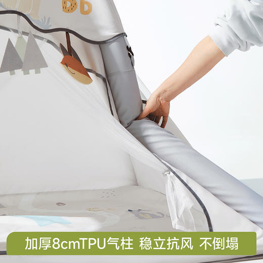 【春日趣玩FUN】曼龙mloong 趣行充气帐篷户 户外便携可折叠轻松收纳露营装备 室内宝宝专属主题房玩具屋 商品图2