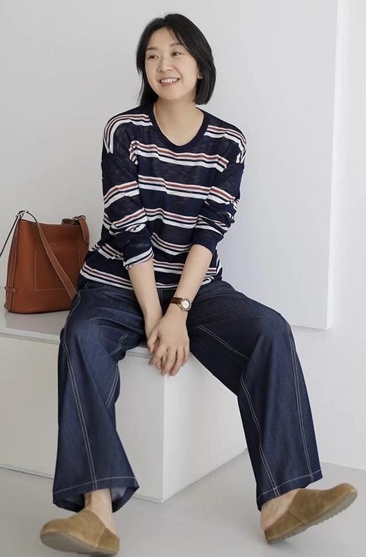 【小奶皮牛仔裤】神仙面料~不易皱、不易鼓包、垂顺如奶皮穿在身上~线条干净利落，大方简约WD 商品图6