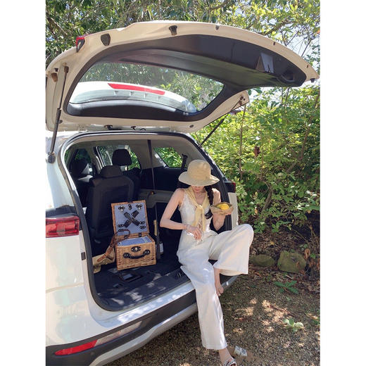 金蘑菇菇 舒适美学 100亚麻裤 /  透气呼吸感休闲拖地裤 商品图3