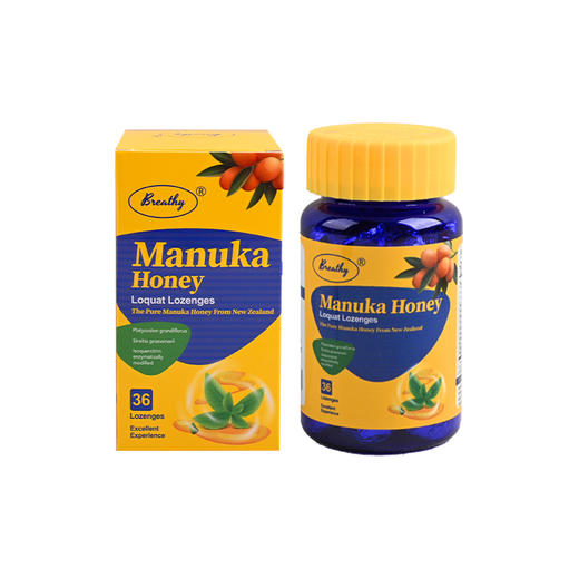  美国进口【Breathy麦卢卡蜂蜜喉糖】添加UMF15+麦卢卡蜂蜜，快速润喉、长效舒缓 商品图4