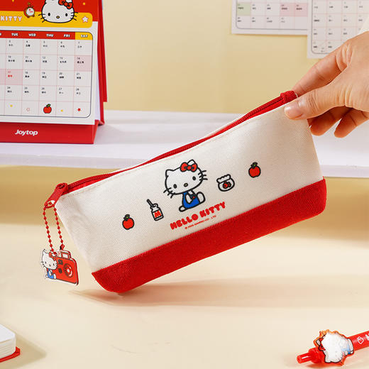joytop 悦木 凯蒂猫系列-新款简约风格高颜值学生布艺笔袋 商品图2