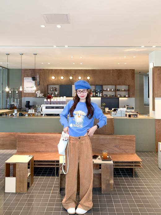 <曾小咸推荐>3.13现货秒杀 ！微信超特价！韩系潦草小狗刺绣毛衣 日常199.99 立减100 秒杀99.99！！ 休闲裤 秒杀99.99！！ 商品图6