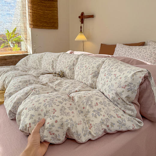 99💰抢色织棉麻棉纱四件套！绝了绝了！睡下去的瞬间疲劳全溜走！全新升级面料，色织工艺先染色再织布还原本质👍贝 商品图8