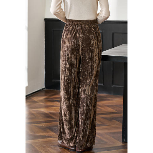 剩L/XL 米思阳2026春季新款复古直筒休闲裤显瘦垂感阔腿裤女3738 商品图4