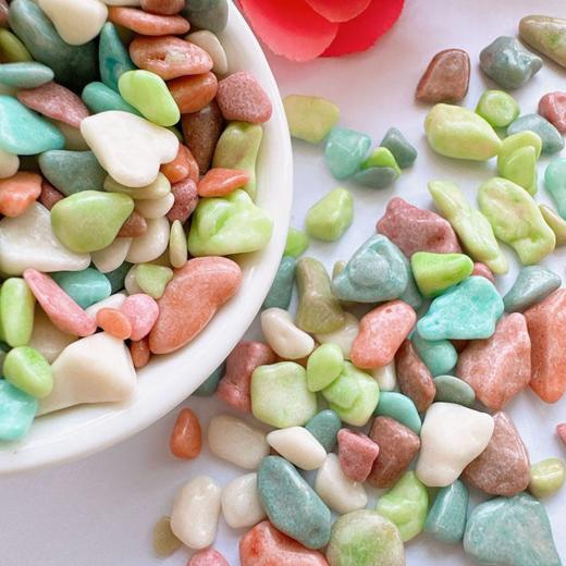 250g 石头糖 酸奶味/巧克力味 雨花石石头糖 零食喜糖烘焙装饰糖果 商品图1