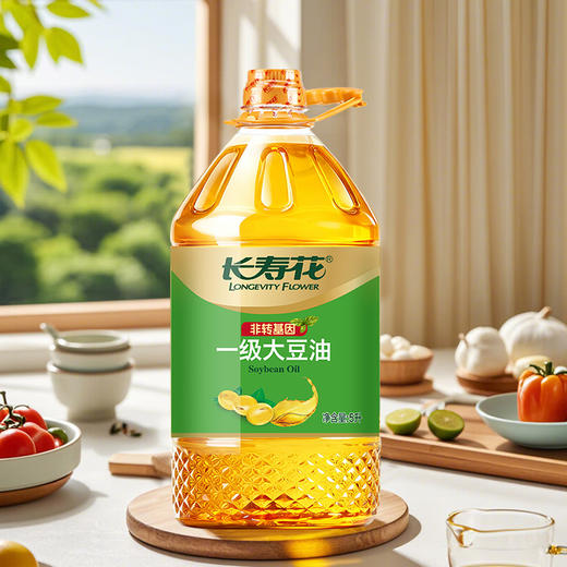 长寿花一级大豆油5L食用油非转基因大豆油 商品图2