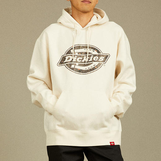 Dickies加绒连帽卫衣秋冬男女同款潮流宽松长袖百搭加厚情侣上衣DK012604 商品图1