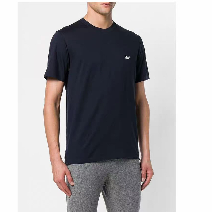 杰尼亚男士丝光棉短袖T恤。白色 蓝色 黑色。自己备注号码颜色