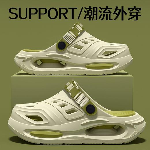 【BAIDAMA 潮流EVA洞洞鞋】2026新款 厚底踩屎感 EVA材质 可分拆鞋垫 方便清洁 日常休闲 潮流款 居家外穿 商品图7