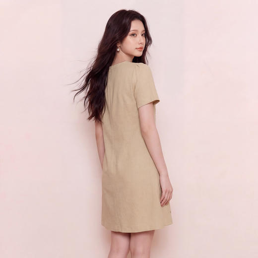 奢姿大码女装2026夏季胖妹妹时尚钻饰花朵圆领连衣裙气质减龄裙子9962860071 商品图3