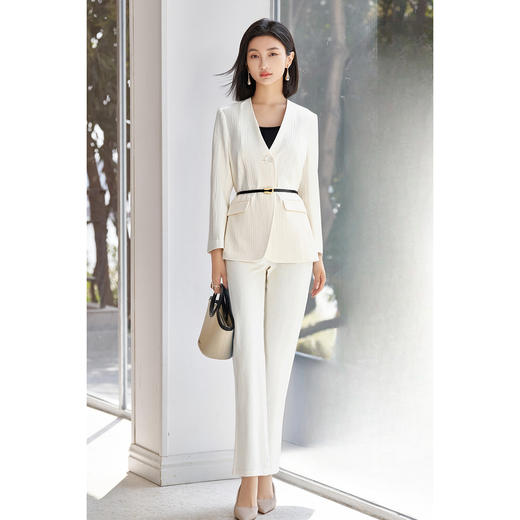 剩S/L/XXL 肌理感西装外套+休闲裤套装5P25CG5091 商品图4